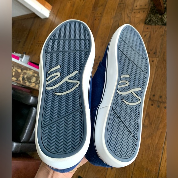 Vintage Es Edward Skate Shoes Original Pro Model Blue Suede Size 12 US - Picture 6 of 10